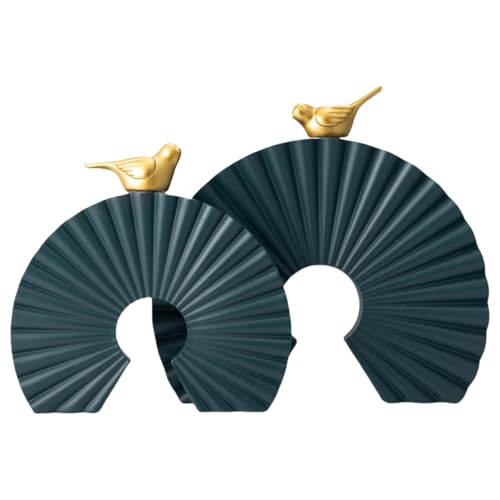 Minimalist Round Statue Above Cabinet Decor Kitchen, Modern Decorative Sculpture Home Decorations for Living Room Coffee Table, Office Decor Items, Center Pieces Decoration (Olive) - color: Olive