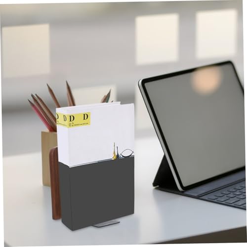 NUOBESTY Elegant Desktop Bookends Minimalist Reading Stand Book Organizer for Home Office Walnut Stylish File Holder to Keep Books and Documents Organized