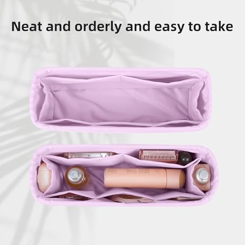 DGAZ Silk Purse Organizer Insert For Hermes Geta bags，Silky Smooth Bag Organizer，Luxury Handbag & Tote Shaper(Mauve Sylvestre) - color: Mauve Sylvestre