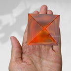 Amazing Gemstone Carnelian Pyramid Crystal Healing Stones - 2" Great Pyramid Figurine of Natural Stone Pyramid for Meditation, Reiki, Chakra Balancing and Crystal Pyramids Grid - color: Carnelian
