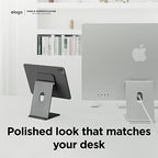 elago Premium iPad Magnetic Stand Designed for iPad Pro 12.9"(5th,4th Gen), 11"(3rd,2nd Gen), Air 10.9"(5th,4th Gen), Mini 8.3"(6th Gen, A17 Pro), 10.9"(10th Gen) [Dark Grey] - color: Dark Grey