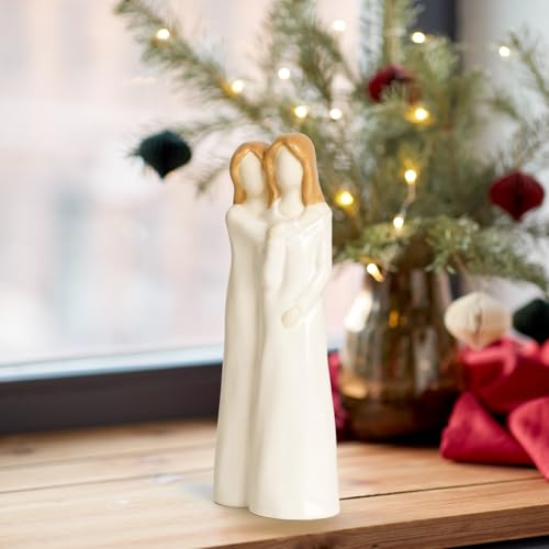 Gifts for Mom, Motherd Day Birthday Gifts for Mom, Handmade Mother and Daughter Figurine - color: Sy0273