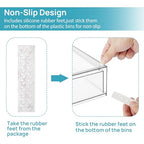 Vtopmart 6 Pack Clear Baby Bottle Organizer Set, Stackable Storage Drawers Ideal for Kichen Countertop, Vanity, Bathroom, Cabinet, Pantry Organization - style: 4 High+2 Wide