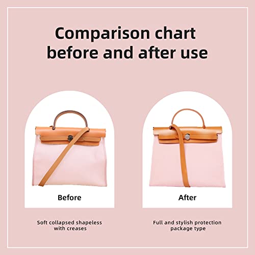 DGAZ Silk Purse Organizer Insert Fits Hermes Herbag 31/39/50 Bags, Luxury Handbag & Tote Organiser, Simplicity bag insert（Pink,H31） - color: Pink, size: H31