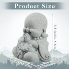 Landical Buddha Sandstone Statues, Zen Monk Praying Statue Sculptures Ornament for Wealth Good Luck Feng Shui Decor Home Office Car Decoration(Prayer Buddha) - style: Prayer Buddha