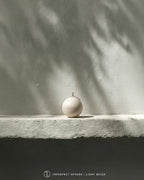 LAWA Imperfect Sphere Candle - Beautiful Handmade Pillar Scented Soy Wax Elegant Aesthetic Candle Housewarming Gift Home Room Shelf Decor Idea (Light Beige, Large) - color: Light Beige