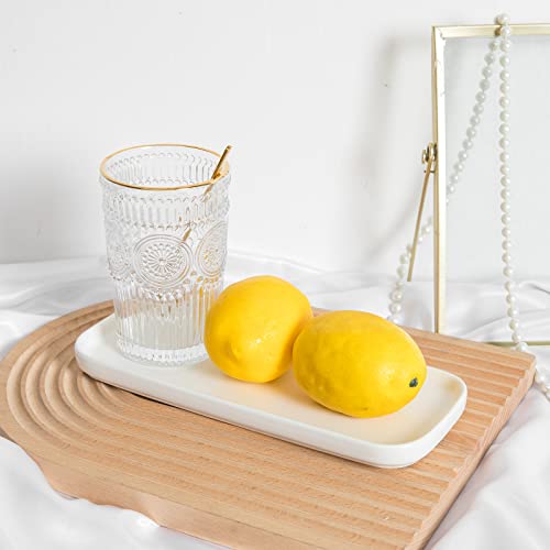 CosyCorner Ceramic Bathroom Tray, White, 9.8in x 3.9in x 0.7in - color: White