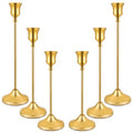6PCS Candlestick Holders, Taper Candle Holder for Candlesticks, Metal Taper Candle Holders Glaceful Decor Set for Wedding Centerpieces, Christmas, Birthday Party, Holiday Dinning Table Décor