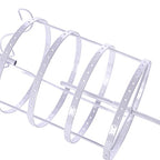 Sooyee Jewelry Holder,360 Rotating Earring Holder Organizer Jewelry Stand,4 Tiers 144 Holes Earring Display Stands for Selling,Metal Jewelry display,White - color: Metal White