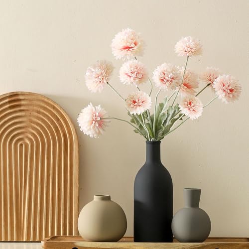 Ceramic Vase Set of 3, Flower Decorative Vases Home Decor Boho Neutral Modern Pottery Pampas Vases for Centerpiece Bouquet Table Mantel Entryway Bookshelf Living Room Bedroom Bathroom Kitchen - color: Multicolor-3k