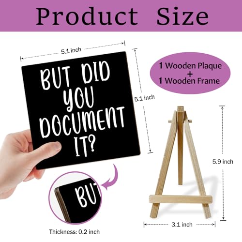 Office Decor for Women, Cute Desk Accessories, But Did You Document It Desk Decor, Funny Offices Gifts for Coworkers, Minimalism Offices Cubicle Decorations (MP02) - color: MP02