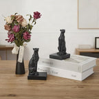 Black Cheetah Bookends, Book Ends for Shelves to Hold Books Heavy Duty, Creative Resin Book Stoppers for Home Farmhouse Shelves Office Lover Gift - color: Cheetah Bookends Black
