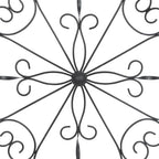 Deco 79 Wooden Scroll Home Wall Decor Wall Sculpture with Metal Scroll Work, Wall Art 22" x 1" x 22", White
