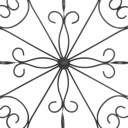 Deco 79 Wooden Scroll Home Wall Decor Wall Sculpture with Metal Scroll Work, Wall Art 22" x 1" x 22", White