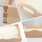 Tontut DIY Diamond Art Tray Wooden Pallet Kits, Christmas Gift Kitten 5D Cartoon Handle Craft Painting kit, Suitable for Home, Party, bar, Christmas, can be Given as a Gift to Relatives, Friends - color: Christmas Cat