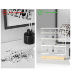 Julysky Earring Holder Organizer, Earring Stand, 4 Layers, White - color: White, size: 4 Layers