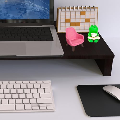 Miniature Frog Figurines Desk Accessories，Funny Frog Statue Home Office Desk Decor，Cute Frog Sculpture Gift for Frog Lovers