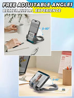 Stocking Stuffers for Teens Boys Girls Cell Phone Stand: Upgrade Adjustable Thumbs Up Lazy Phone Holder for Desk Fun Birthday Gifts for Grandma Adults Husband from Wife (Grey, 1) - color: Grey