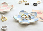 Teen Girls Gifts Trendy Preppy Stuff Aesthetic Room Decor Bedroom Decor Aesthetic Preppy Room Decor Aesthetic Stuff Checkered Jewelry Tray - style: Blue Checkered