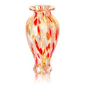 QFkris Hand Blown Glass Vase for Flowers, 12 Inch Tall Crystal Flower Vases for Bouquet Home Decor Decorative Centerpieces, Unique Galentines Day Gift, Gift for Her Lover Girlfriend - style: Tall
