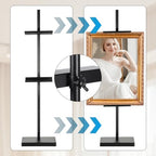 Adjustable Tabletop Stand for Frames, Stand Table Easels for Display Up to 28" H, Metal Picture Frame Holder Stands for Photo Picture Frame Artwork(Black)