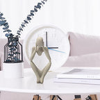 Sandstone Resin Thinker Style Abstract Sculpture Statue Collectible Figurines Home Office Bookshelf Desktop Decor(Sandstone - think Deeply) - color: Sandstone - Think Deeply