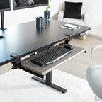VIVO Large Clamp-on Computer Keyboard and Mouse Under Desk Slider Tray, 27 x 11 inch Pull Out Platform Drawer, Gray, MOUNT-KB05GY - color: Gray, size: 27 inch