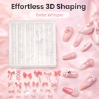 Beetles 3D Gel Nail Art with 3D Mold,Pink Solid Builder Nail Gel,Non-Sticky Sculpting 3D Nails & Dual-Ended Sculpture Pen & Stiletto Dual From, Beginner Friendly DIY at Home,Ballet Whisper - color: B5-Pink Solid Builder Gel