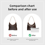 DGAZ Silk Purse Organizer Insert For GYARD Hobo Bags,Silky Smooth Bag Organizer，Luxury Handbag & Tote Shaper(Beton) - color: Beton