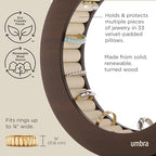 Umbra FERRIS JEWELRY ORGANIZER WALNUT - color: Walnut