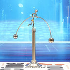 Sunnytech Steel Balance Toy Weightlifter Kinetic Art Balance Toy Balancing Decompressive Science Psychology Home Offic Decor Desk Decor WJ049 - style: WJ049