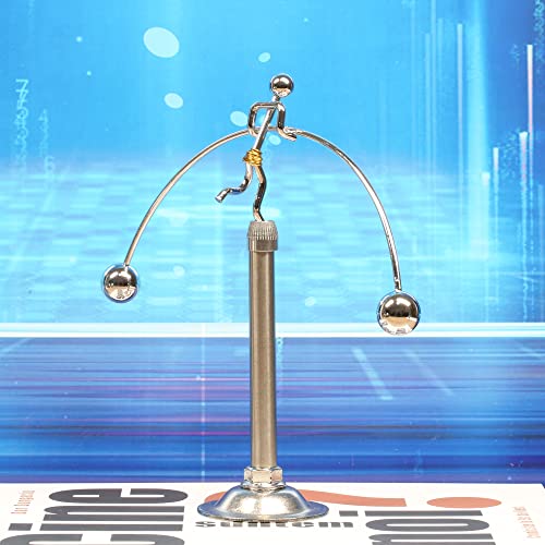 Sunnytech Steel Balance Toy Weightlifter Kinetic Art Balance Toy Balancing Decompressive Science Psychology Home Offic Decor Desk Decor WJ049 - style: WJ049
