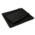 Sfoothome Queen Sheets Set - Black Hotel Luxury 4-Piece Bed Set, Extra Deep Pocket, 1800 Series Bedding Set, Wrinkle & Fade Resistant, Sheet & Pillow Case Set (Queen, Black) - color: Black-4 Pieces, size: Queen