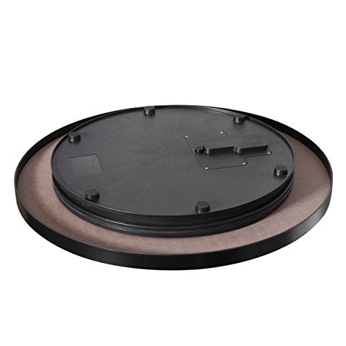 fotoconic Black Electric Motorized Rotating Turntable Display Stand, 24 Inch / 60cm Diameter, 180 Lb Centric Loading for Shop Display - size: Black 24", 180 Lb Max Loading