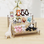 3 Pcs Acrylic Riser, Display Stand Clear Shelf for Cupcake Food Desserts Holder Cosmetic Products Tabletop Use and More (Large) - size: 3-Piece