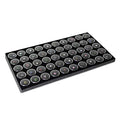 Ikee Design Jewelry Storage Tray Insert, 50 Gemstone Display Jars, Black Foam Liner, Home Organization, 14 1/4 x 7 3/4 x 3/4 in - color: Black Foam (50 Jars Only)
