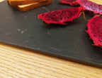 Multi-Purpose Pastry Marble Design Stone Tray Cutting Board Slab 16” x 12” With Non-Slip Feet,Stone Cheese Pastry Board, Serving Tray, Heat Resistant, Easy To Clean(G101, 16 * 12) - color: G101