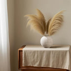 Rustic Farmhouse Vase Home Decor - 6 in Ceramic Boho Decorative Vase for Decor, Round Clay Whitewashed Terracotta Bowl vase for Living Room, Table, Shelf, Centerpieces - style: Rustic Ribbed Whitewash