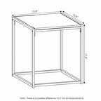 Furinno Camus Modern Living Room Coffee Table with 2 End Tables Set, Americano - color: Americano, size: 3 in 1