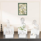 Metal Buffet Risers,6PCS Food Risers for Buffet Table 5in to 10in Display Stand for Wedding Catering Dessert Grayish White Cube Boxes Nesting Risers with Hollow Bottoms - color: Grayish White-6P