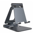 Cell Phone Stand for Desk Phone Holder Foldable Portable Adjustable Cradle Dock Compatible with iPhone 17 16 15 14 13 Pro Max, iPhone 12 11 Plus SE XS XR 8 7, Office Desk Travel Accessories, Gray - color: Gray