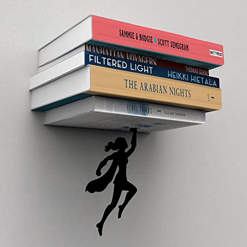 Artori Design Floating Bookshelf for Kids, Invisible Metal Book Shelf, Wall Decore Book Lovers Bookshelf (Wondershelf) - size: Wondershelf