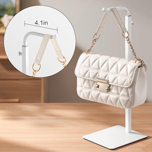 pickpiff Adjustable Purse Display Stand - White Tabletop Display Holder for Handbags, Wreaths and Banners, for Home Closets, Retail Displays and Vendor Booths (1-Pack) | Non-Slip Base - color: White, size: 1 Pack