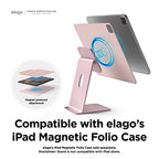 elago Premium iPad Magnetic Stand Designed for iPad Pro 12.9"(5th,4th Gen), 11"(3rd,2nd Gen), Air 10.9"(5th,4th Gen), Mini 8.3"(6th Gen, A17 Pro), 10.9"(10th Gen) [Sand Pink] - color: Sand Pink