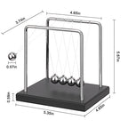 QLKUNLA Newtons Cradle Balance Balls Science Physics Gadget Desktop Decoration Kinetic Motion Toy for Home and Office