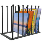 Art Storage Rack, Art Drying Rack, Art Canvas Organizer, Paint Display Rack Metal Easel Display Stands for Canvas Boards, Panels, Prints, Frames, Artworks, Gallery
