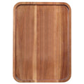 Large Serving Platters Wooden Charcuterie Boards for Party Food Dish Rectangle Acacia Wood Trays Home Decor Cheese Board Snack Appetizer Plates Rectangular Kitchen Dinner Platter Cookie Dessert Tray - size: 14" x 10" x 0.8"