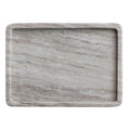 Bloomingville Rectangular Marble Tray, Beige