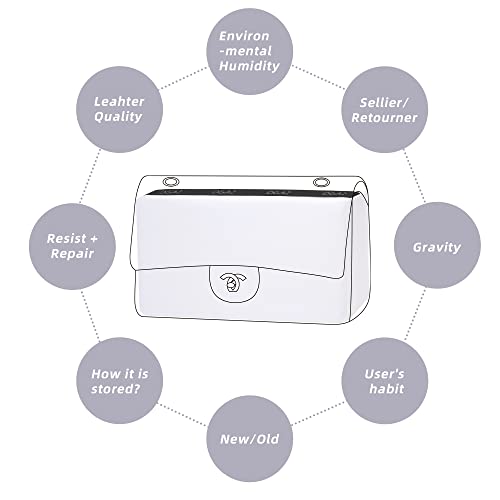 DGAZ Purse Pillow Shaper Insert for Chanel CF Bags, Silky Pillow Shaper for Luxury Handbags（White, Medium 25） - color: White, size: Medium 25