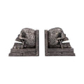Nemesis Now Celtic Tale Resin Bookends - Heavy Decorative Book Ends for Literature Collections, Ornate Celtic Skull Design and Knotwork, Bronze Finish